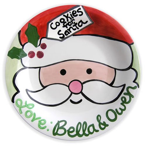 Personalized Hand-Painted Ceramic Holiday Plate