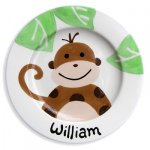 Personalized Hand-Painted Ceramic Children's Plate