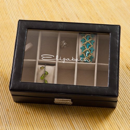 Personalized Leather Jewelry Box