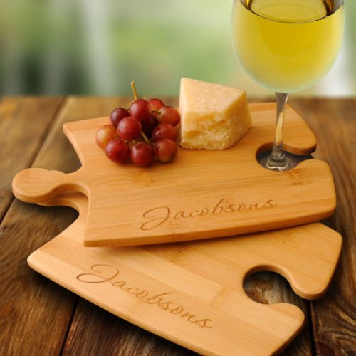 Personalized Perfect Fit Puzzle Bamboo Cutting Boards