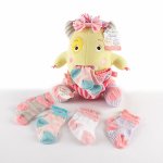 Plush Monster with Socks Gift Set