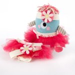 Plush Monster with Baby Bloomers Gift Set