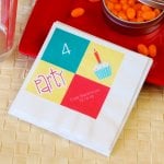 Personalized Full Color Print Birthday Napkin