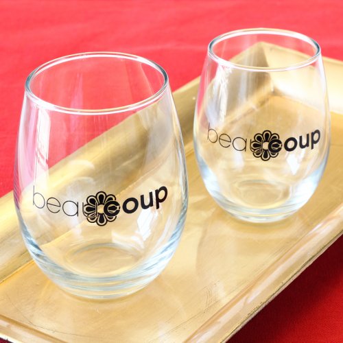 Corporate Logo Stemless Wine Glass