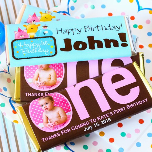 personalized birthday chocolate bars 1st birthday personalized birthday chocolate bars 1st birthday