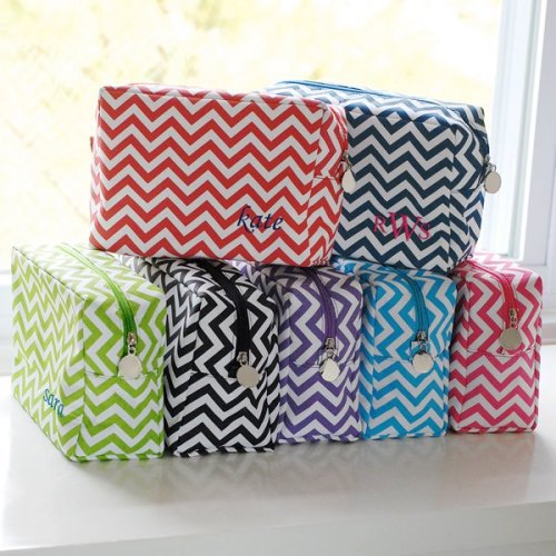 Personalized Chevron Spa Bag