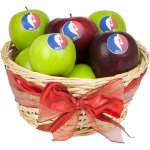 Corporate Logo Apple Gift Basket