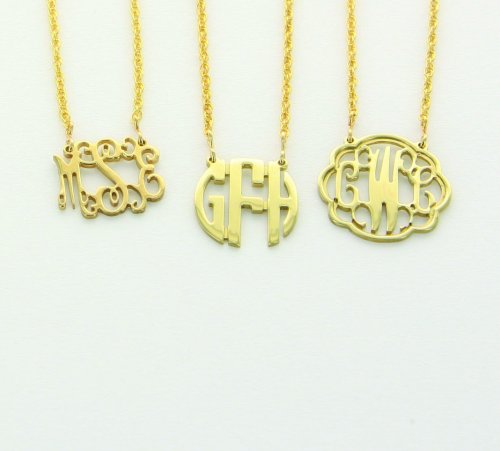 Petite Monogram Filigree Necklace