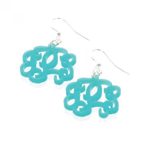 Acrylic Monogram Earrings