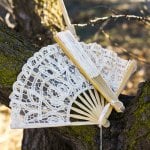 Antiqued Lace Hand Fan