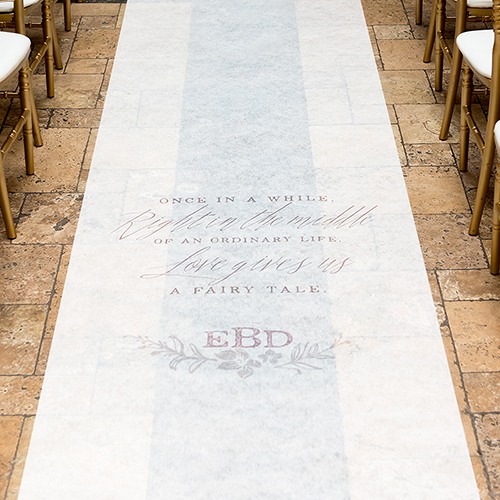 Personalized Fairy Tale Theme Aisle Runner