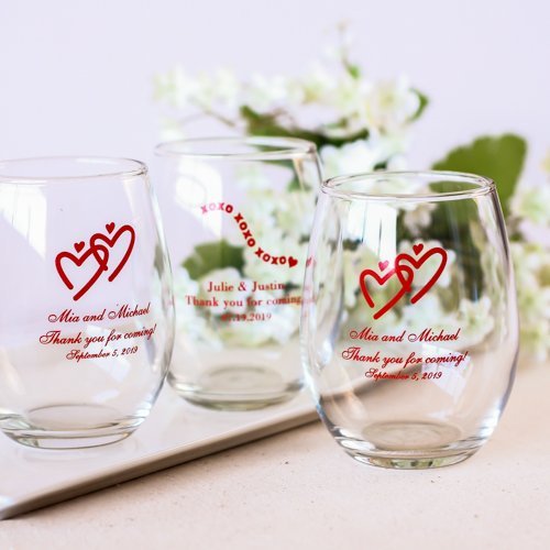 Personalized Stemless Wine Glasses