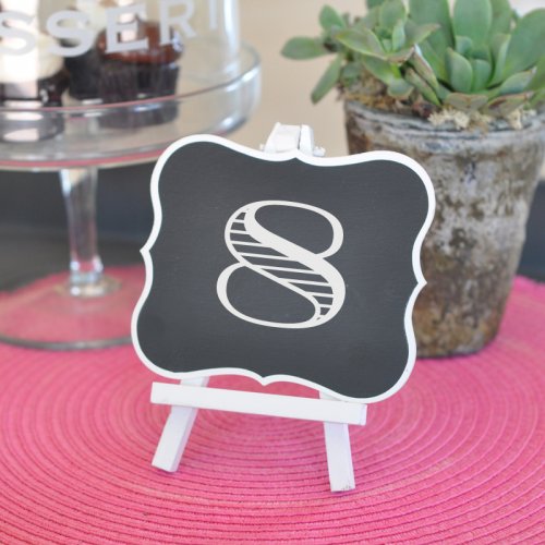 Framed Chalkboard Table Easels