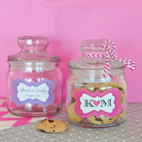 Personalized Mini Bridal Cookie Jars
