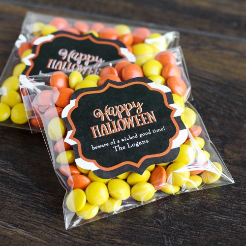 Personalized Clear Party Candy Bags