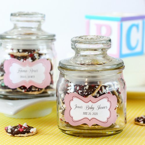 Personalized Mini Baby Shower Cookie Jars