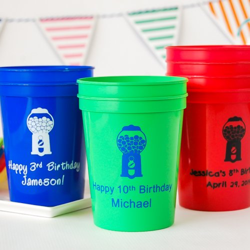 Personalized Birthday Stadium Cups