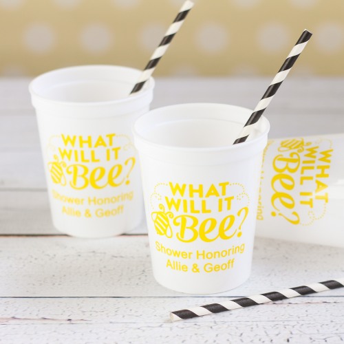 Personalized Baby Shower Stadium Cups