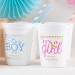 Personalized Baby Shower Stadium Cups