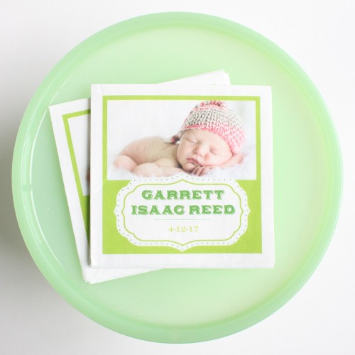 Personalized Baby Photo Napkins