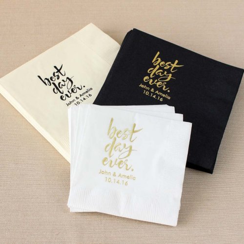 Personalized Exclusive Bridal Napkins