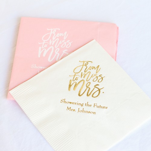 Personalized Exclusive Bridal Napkins