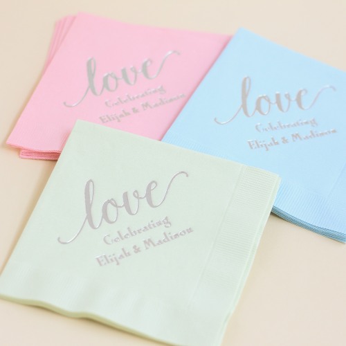 Personalized Exclusive Wedding Napkins