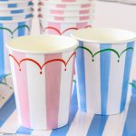 Toot Sweet Stripe Party Cups