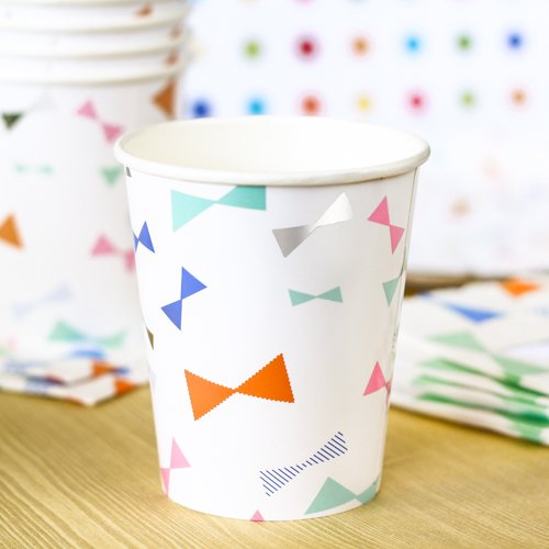 Toot Sweet Bow Pattern Party Cups