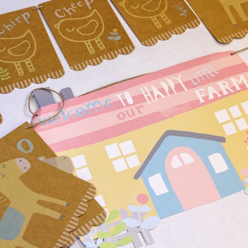Happy Little Farm Party Garland