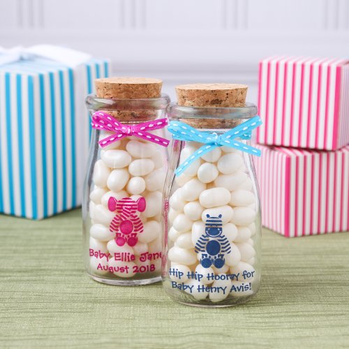 Printed Baby Shower Vintage Milk Jars