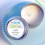 Personalized Baby Shower Travel Candle