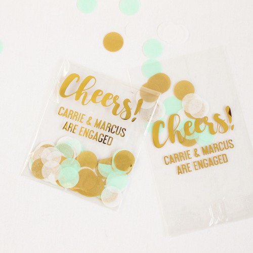 Personalized Wedding Cellophane Bags