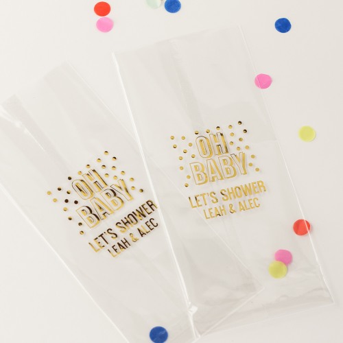 Personalized Baby Shower Cellophane Bags