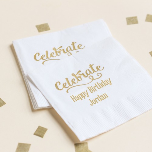 Personalized Birthday Party Napkins