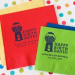 Personalized Birthday Party Napkins