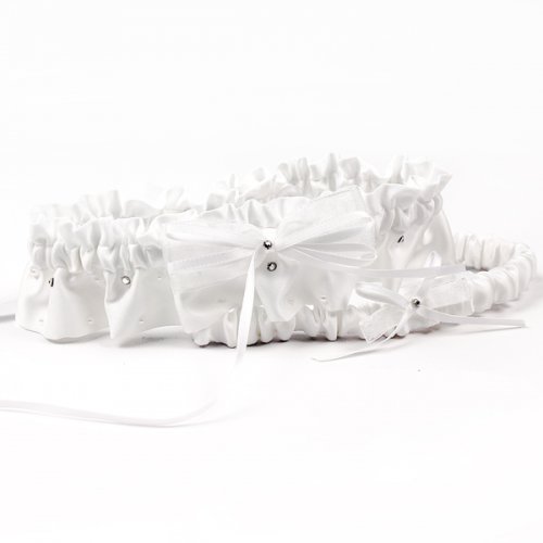 Sparkling Adjustable Wedding Garter Set