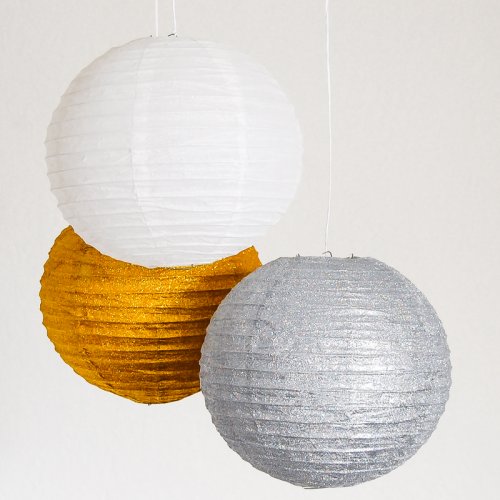 Glitter Paper Lanterns