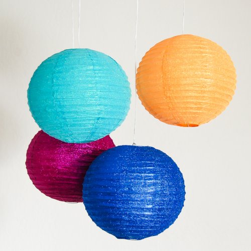 Glitter Paper Lanterns