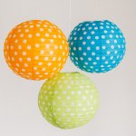 Polka Dot Paper Lanterns