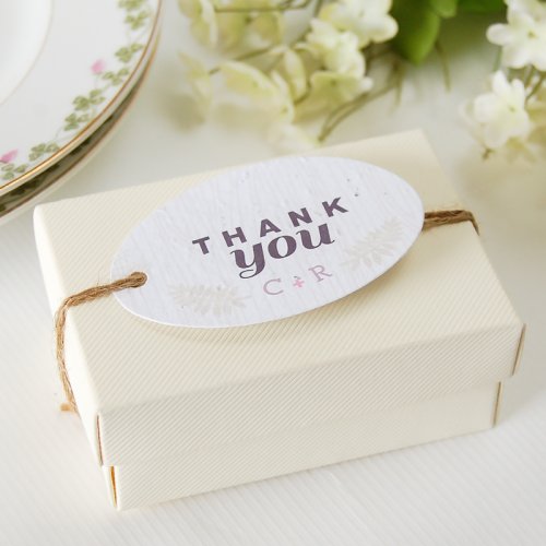Personalized Floral Woodland Plantable Favor Tag