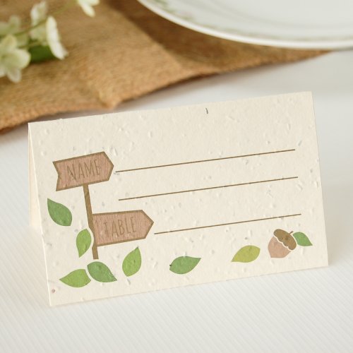 Rustic Tree Plantable Place Card