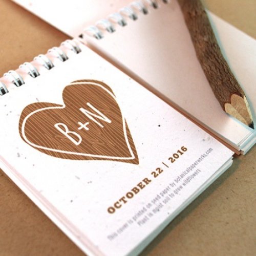 Personalized Plantable Notepad Favor