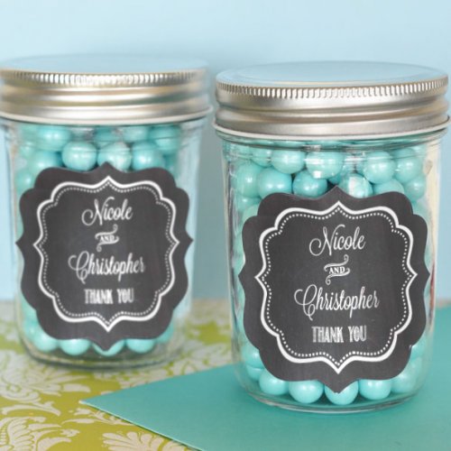 Personalized Chalkboard Mini Mason Jars