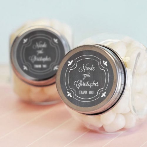 Personalized Chalkboard Candy Jars