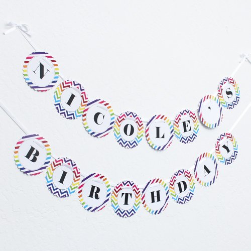 Personalized Birthday Garland Banner