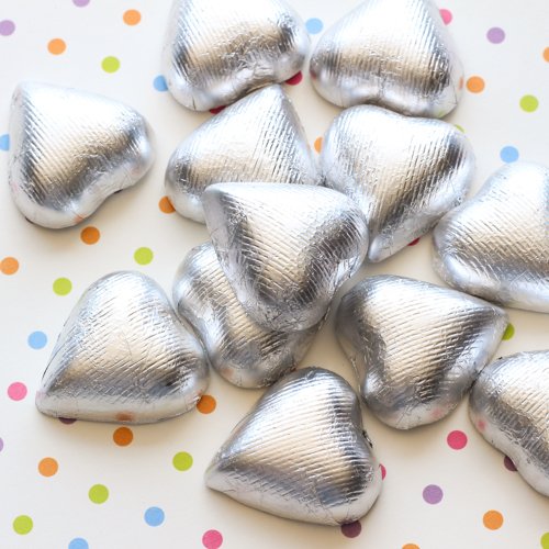Metallic Foil Wrapped Hearts