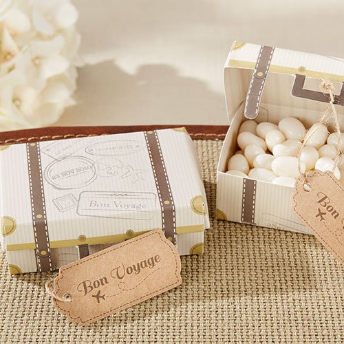 Vintage Suitcase Wedding Favor Boxes