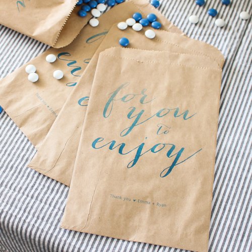 Personalized Watercolor Goodie Bags