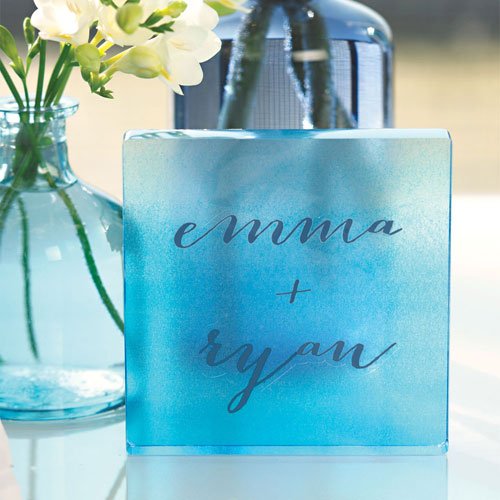 Personalized Watercolor Cake Topper